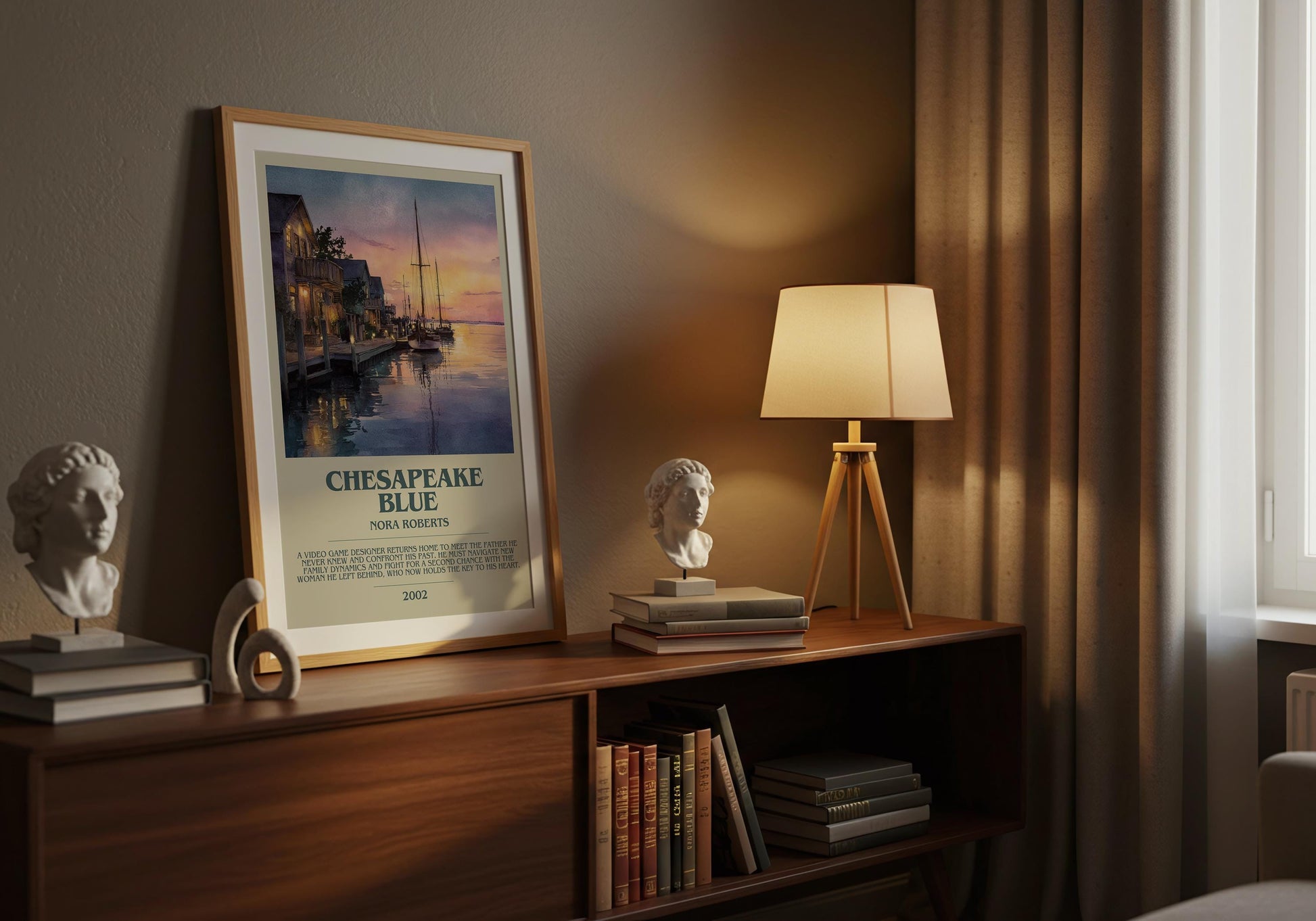 Chesapeake Blue by Nora Roberts | Descriptive Book Poster | Modern