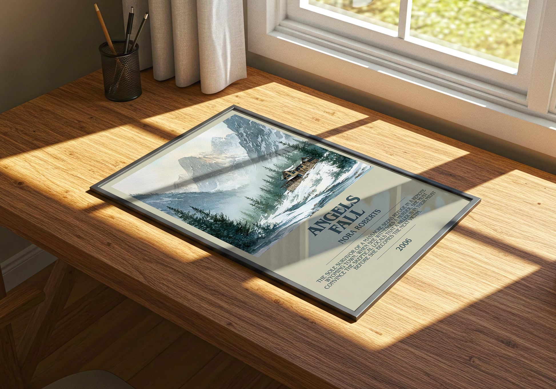 Angels Fall by Nora Roberts | Descriptive Book Poster | Modern