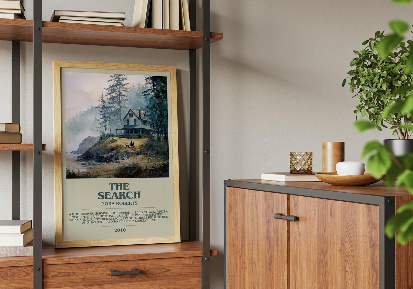 The Search by Nora Roberts | Descriptive Book Poster | Modern