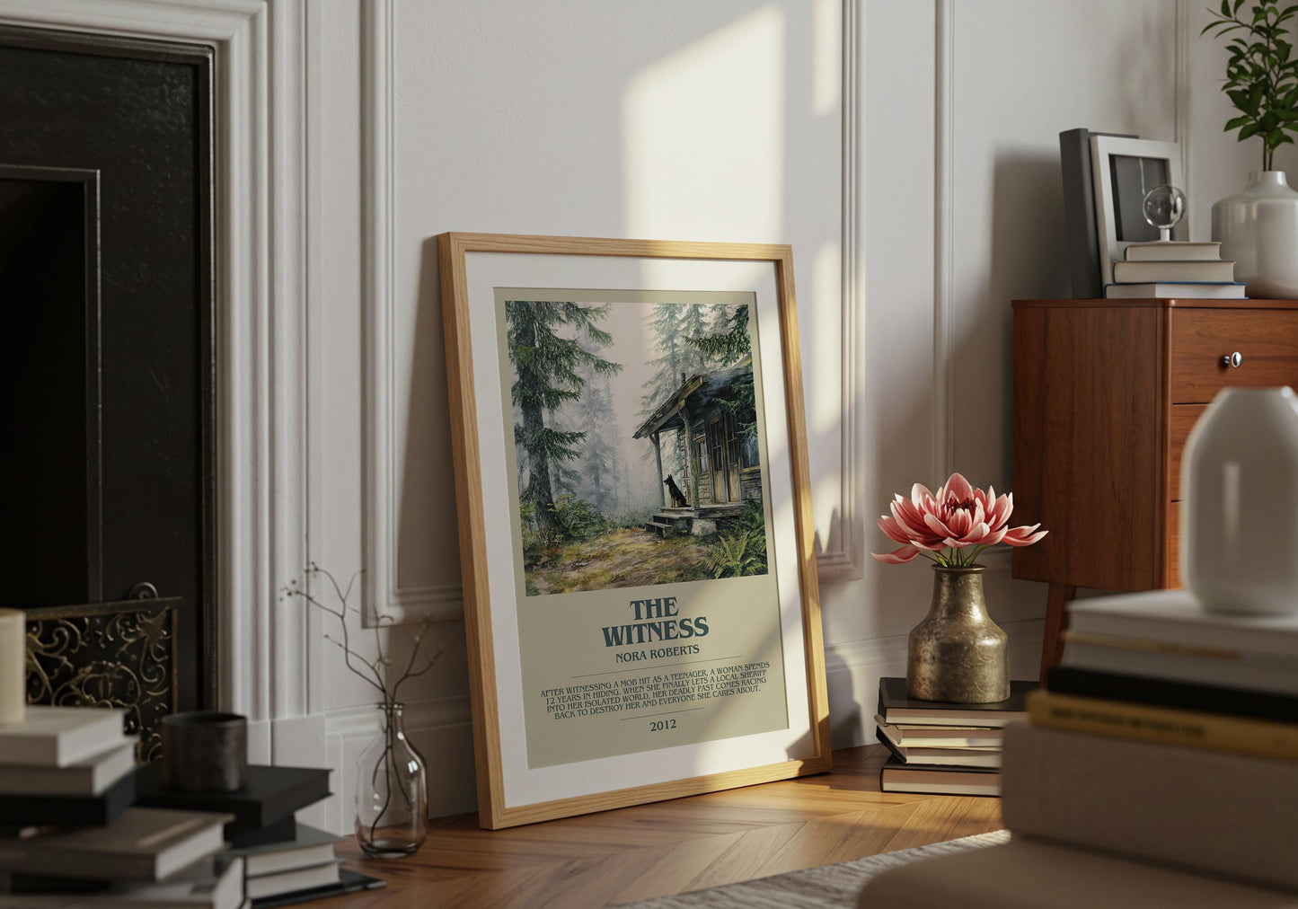 The Witness by Nora Roberts | Descriptive Book Poster | Modern