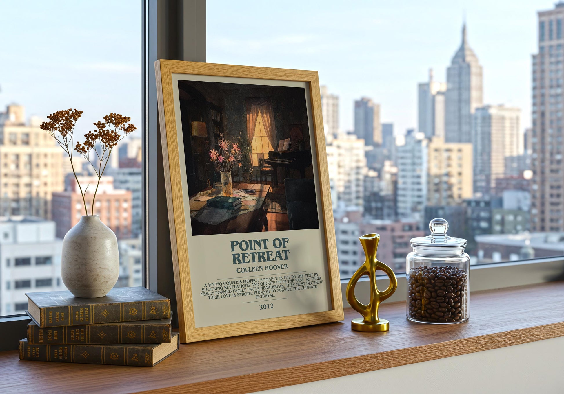 Point Of Retreat by Colleen Hoover | Descriptive Book Poster | Modern