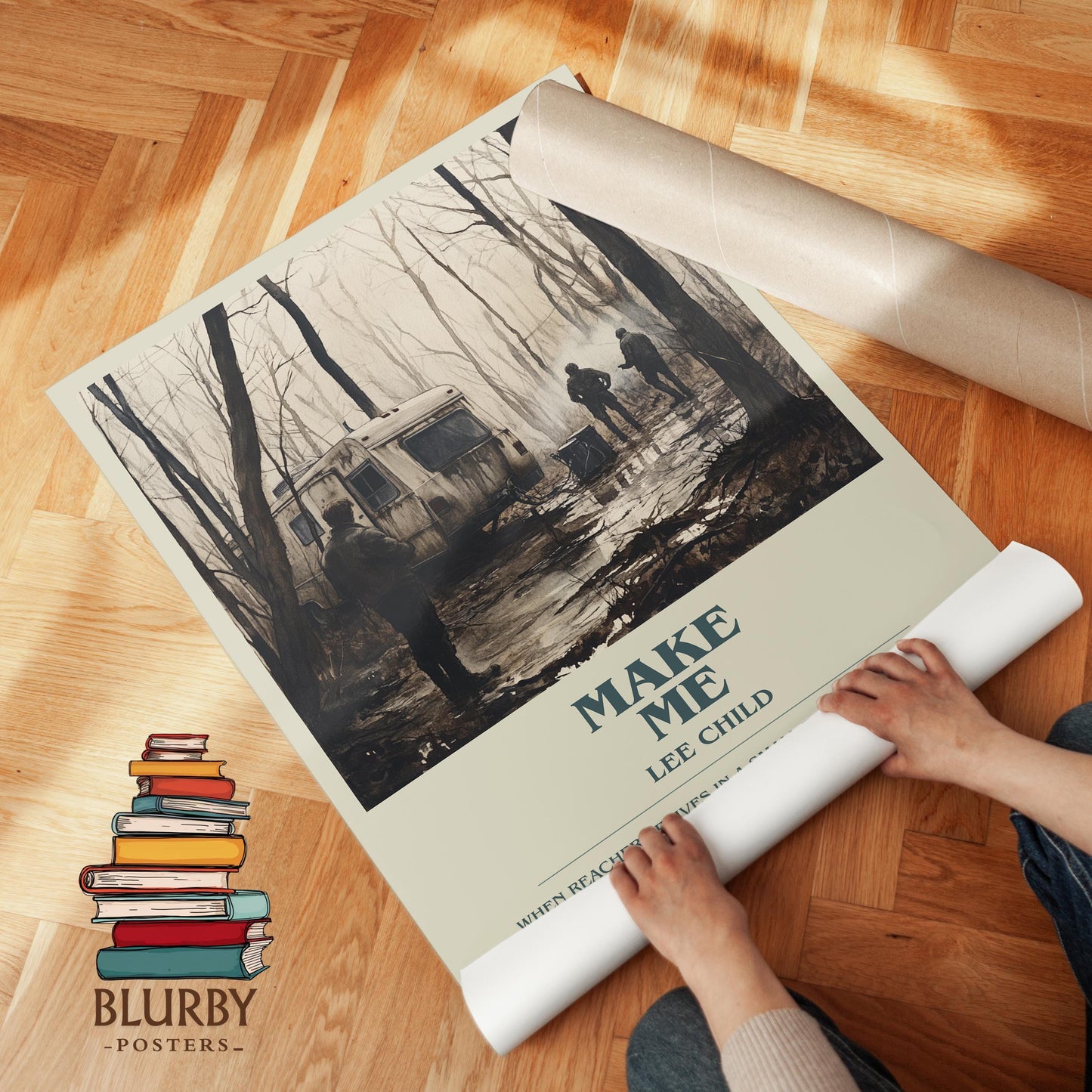 Make Me book poster packaging – museum-quality print rolled in protective tube