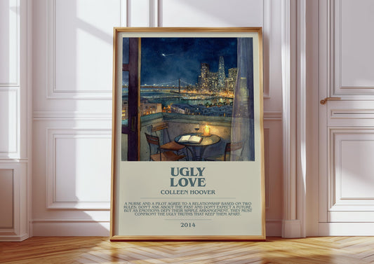 Ugly Love by Colleen Hoover | Descriptive Book Poster | Modern