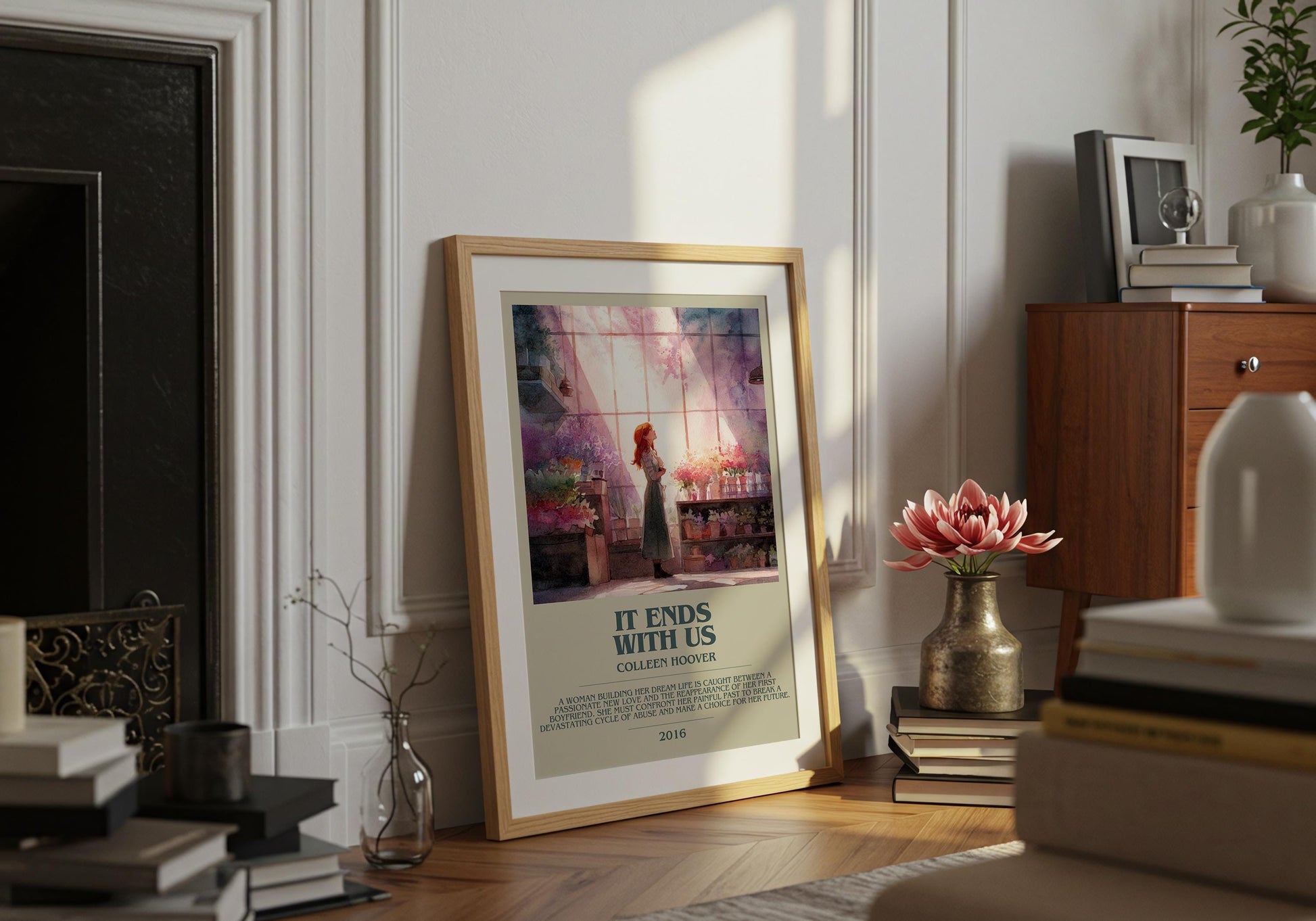 It Ends With Us by Colleen Hoover | Descriptive Book Poster | Modern