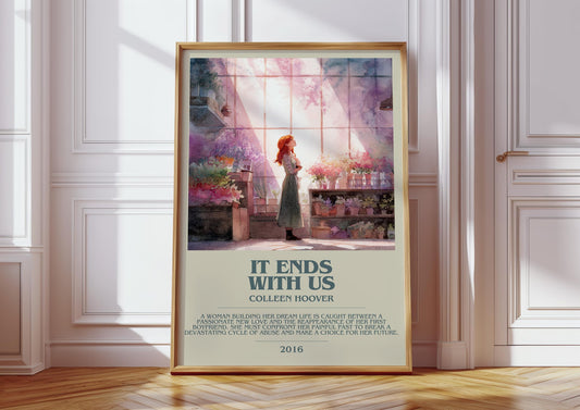 It Ends With Us by Colleen Hoover | Descriptive Book Poster | Modern