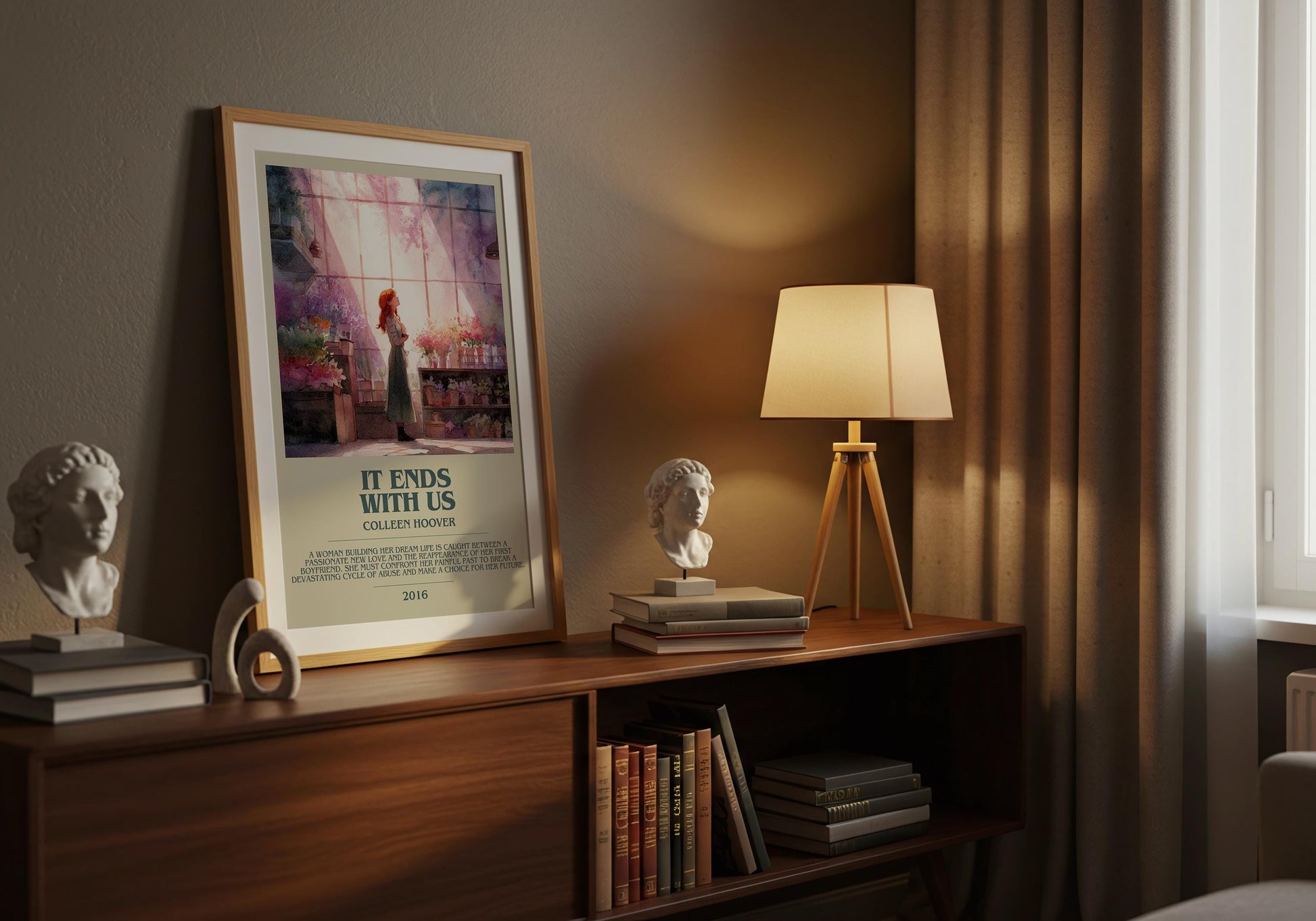 It Ends With Us by Colleen Hoover | Descriptive Book Poster | Modern