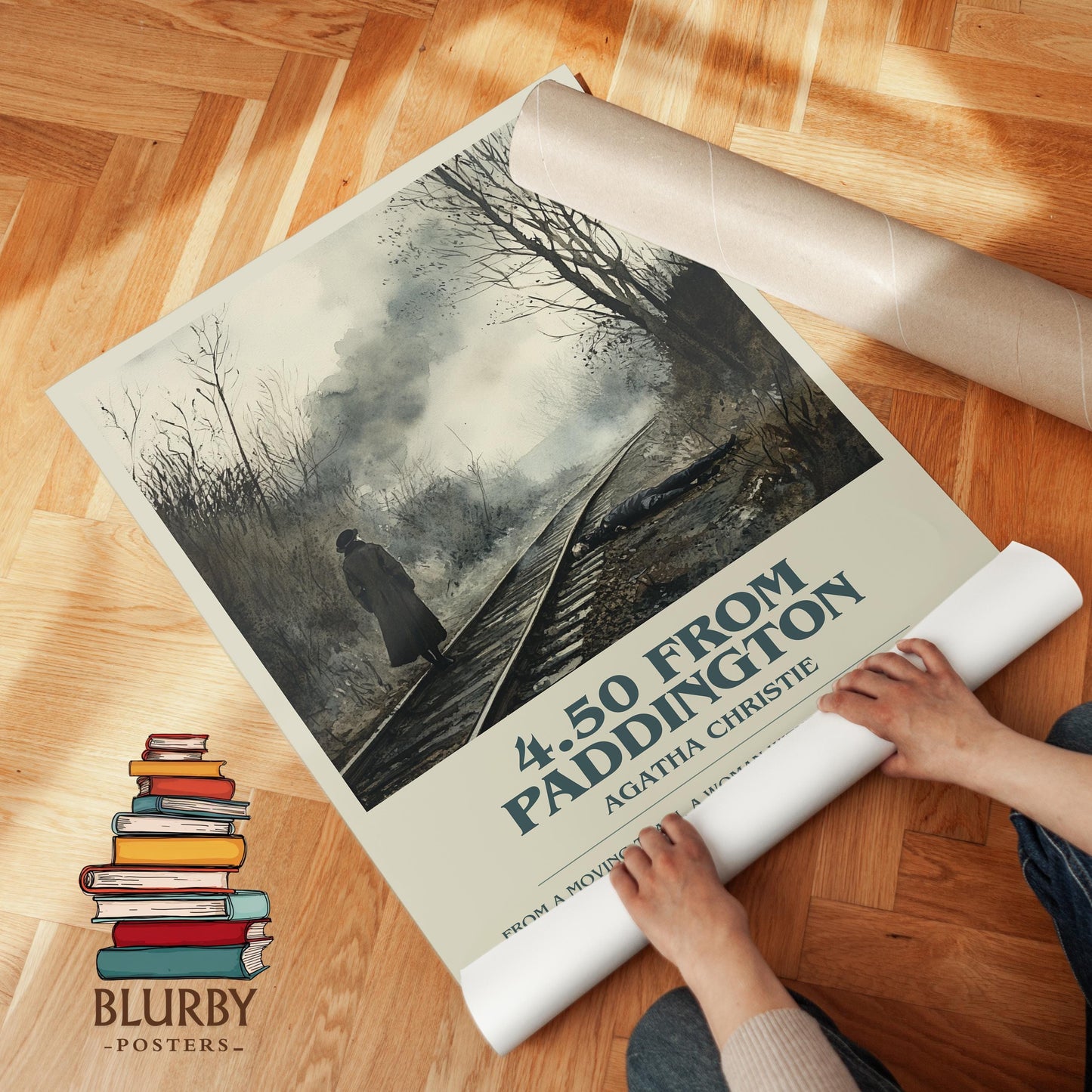4.50 from Paddington book poster packaging – museum-quality print rolled in protective tube