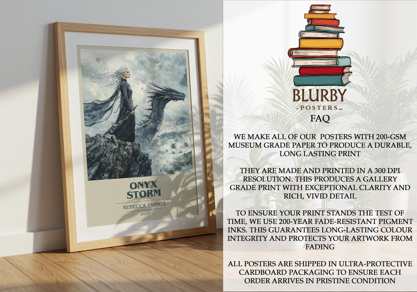 Onyx Storm by Rebecca Yarros | Book Poster | Literary Art Gift For Book Lover | Novel Inspired Wall Art | Free Delivery