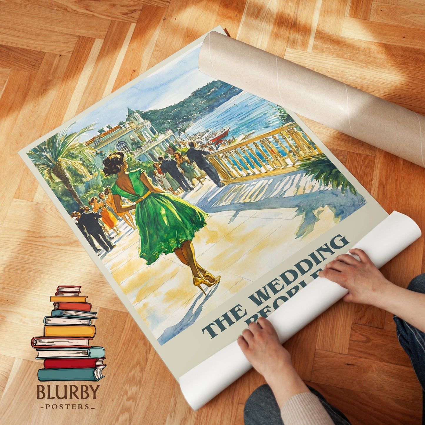The Wedding People book poster packaging – museum-quality print rolled in protective tube