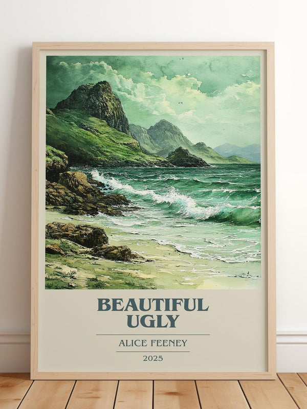 Beautiful Ugly book cover poster colour and style options – Alice Feeney book art