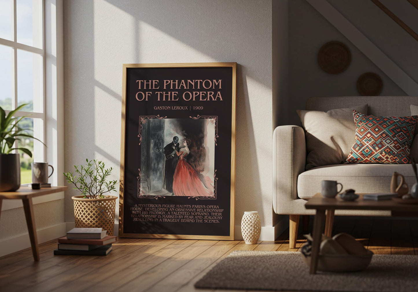 The Phantom of The Opera by Gaston Leroux | Descriptive Book Poster | Blurby