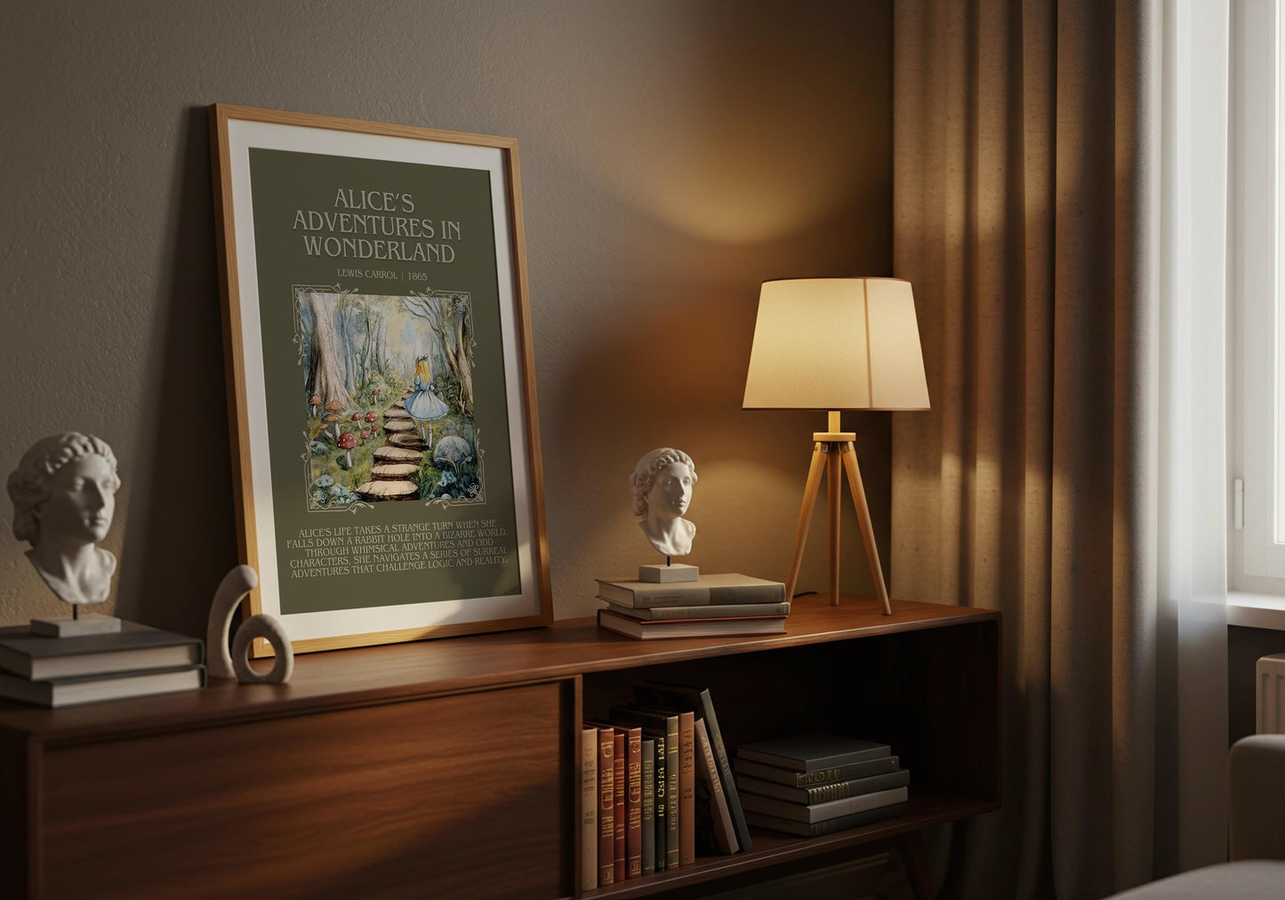 Alices Adventures in Wonderland by Lewis Carroll | Descriptive Book Poster | Blurby