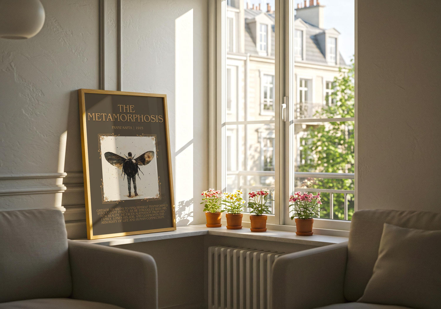 The Metamorphosis by Franz Kafka | Descriptive Book Poster | Blurby