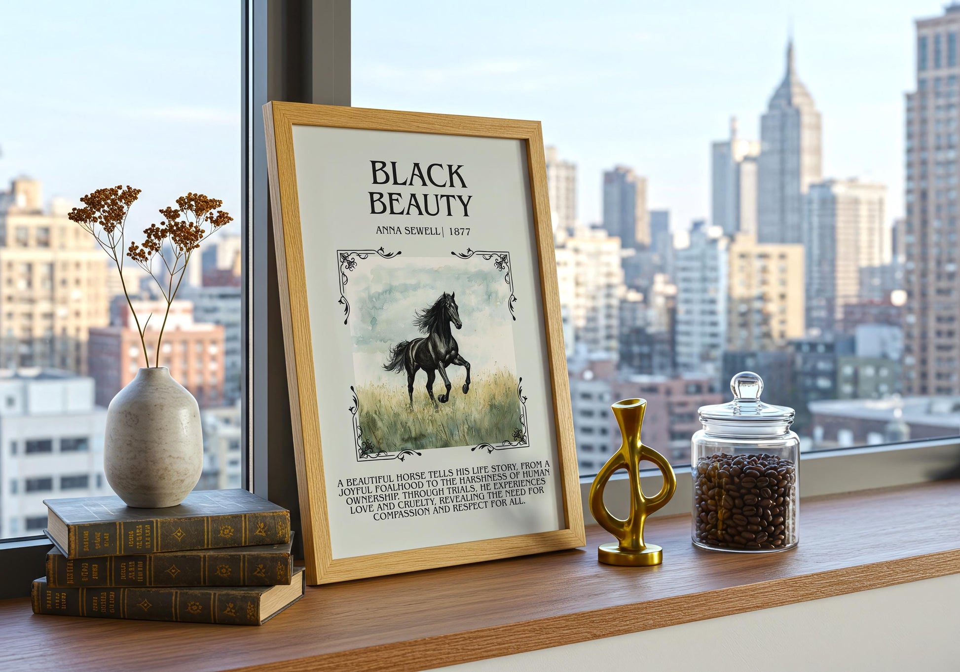 Black Beauty by Anna Sewell | Descriptive Book Poster | Blurby