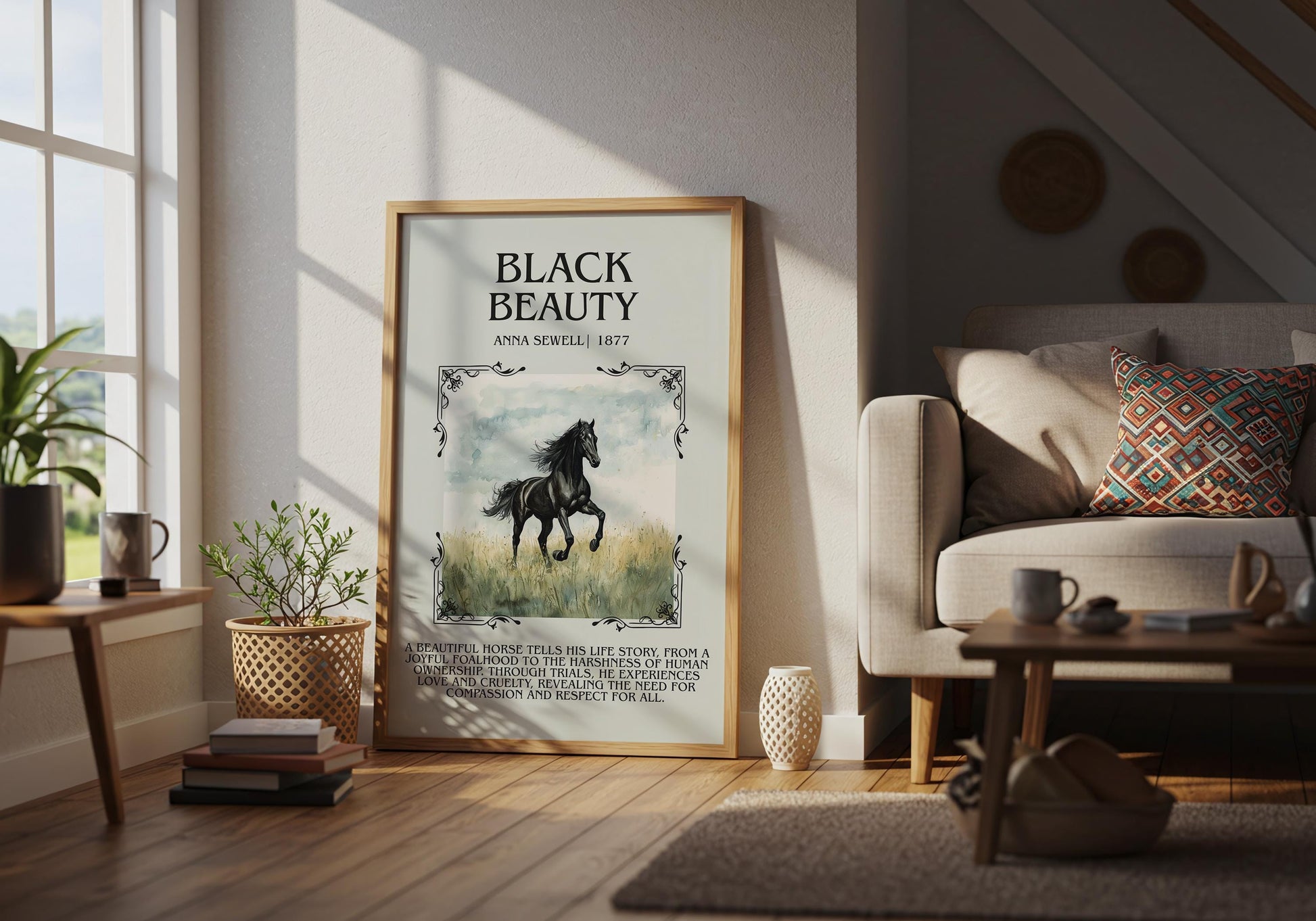 Black Beauty by Anna Sewell | Descriptive Book Poster | Blurby