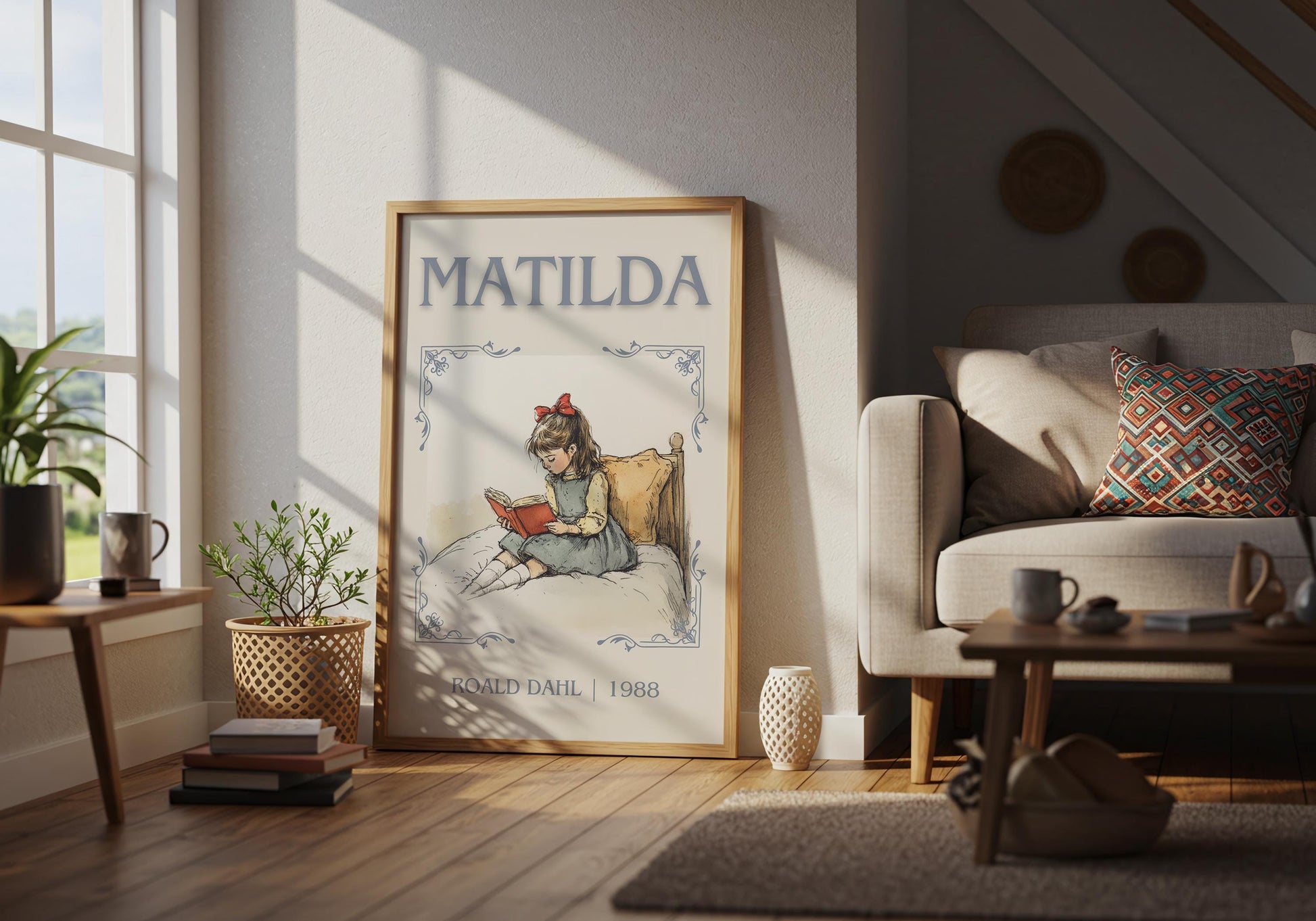 Matilda by Roald Dahl | Descriptive Book Poster | Minimalist