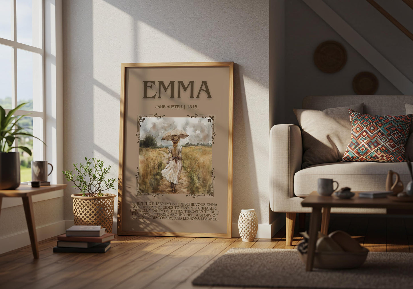 Emma by Jane Austen | Descriptive Book Poster | Blurby