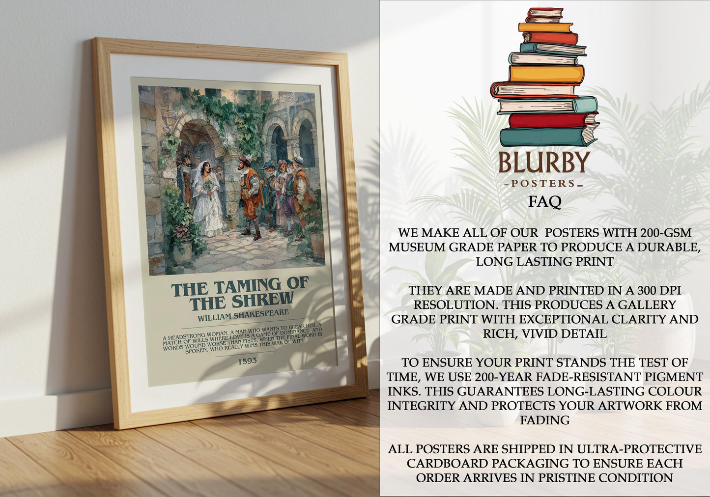 Julius Caesar by William Shakespeare | Descriptive Modern Book Art | Poster