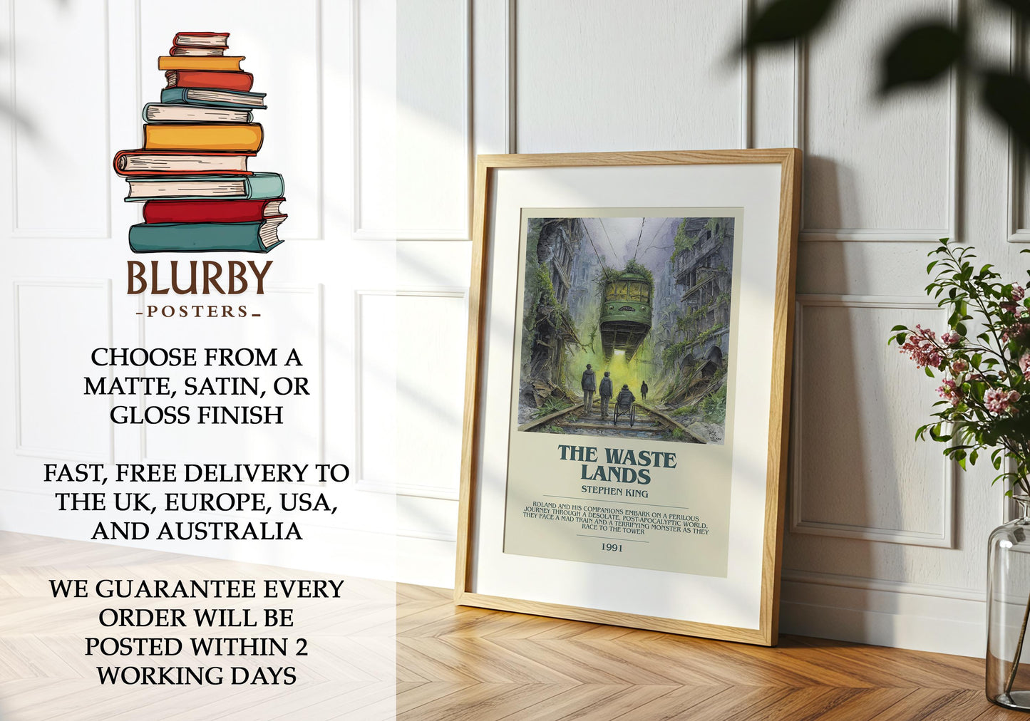 The waste lands book poster packaging – museum-quality print rolled in protective tube