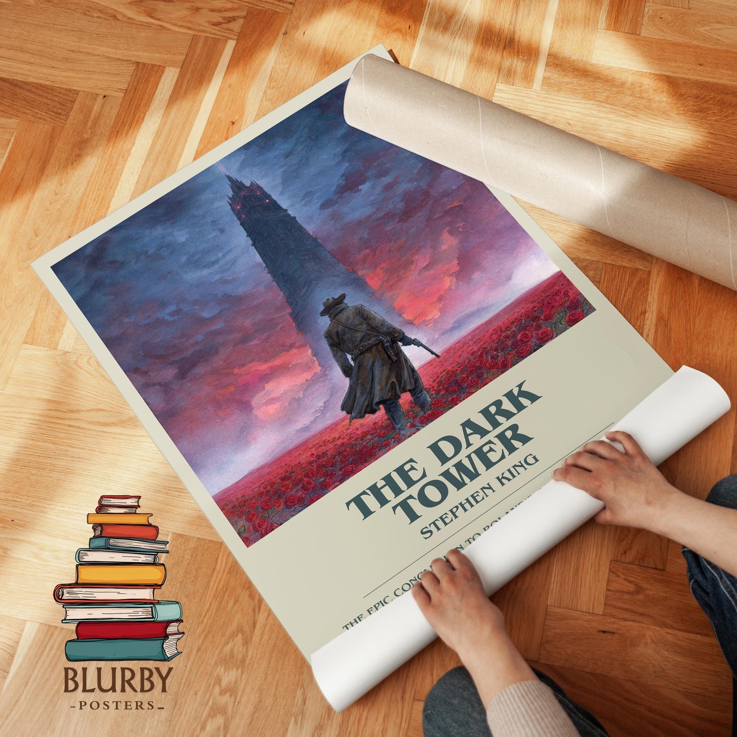 The Dark Tower book poster packaging – museum-quality print rolled in protective tube