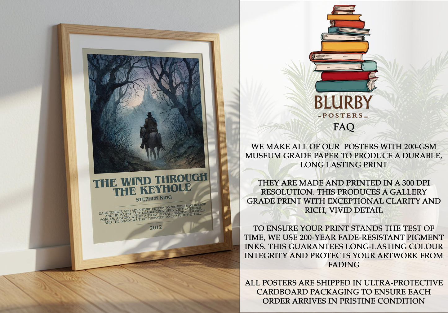 The Wind Through The Keyhole by Stephen King | Descriptive Modern Book Art | Poster