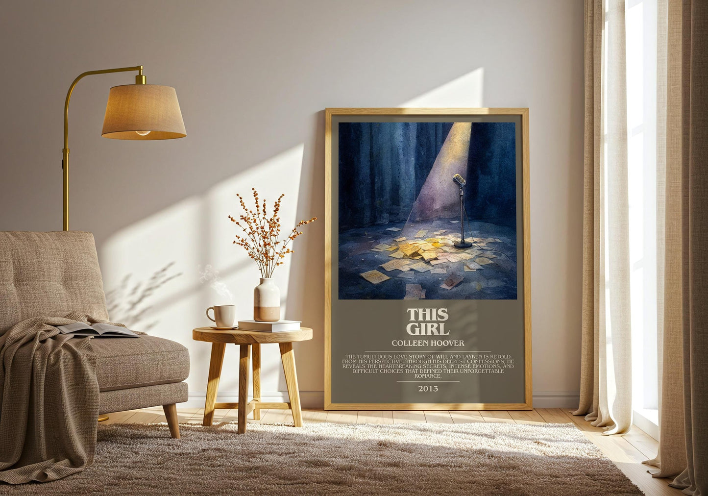 This Girl bookish print on bookshelf – Colleen Hoover fan gift