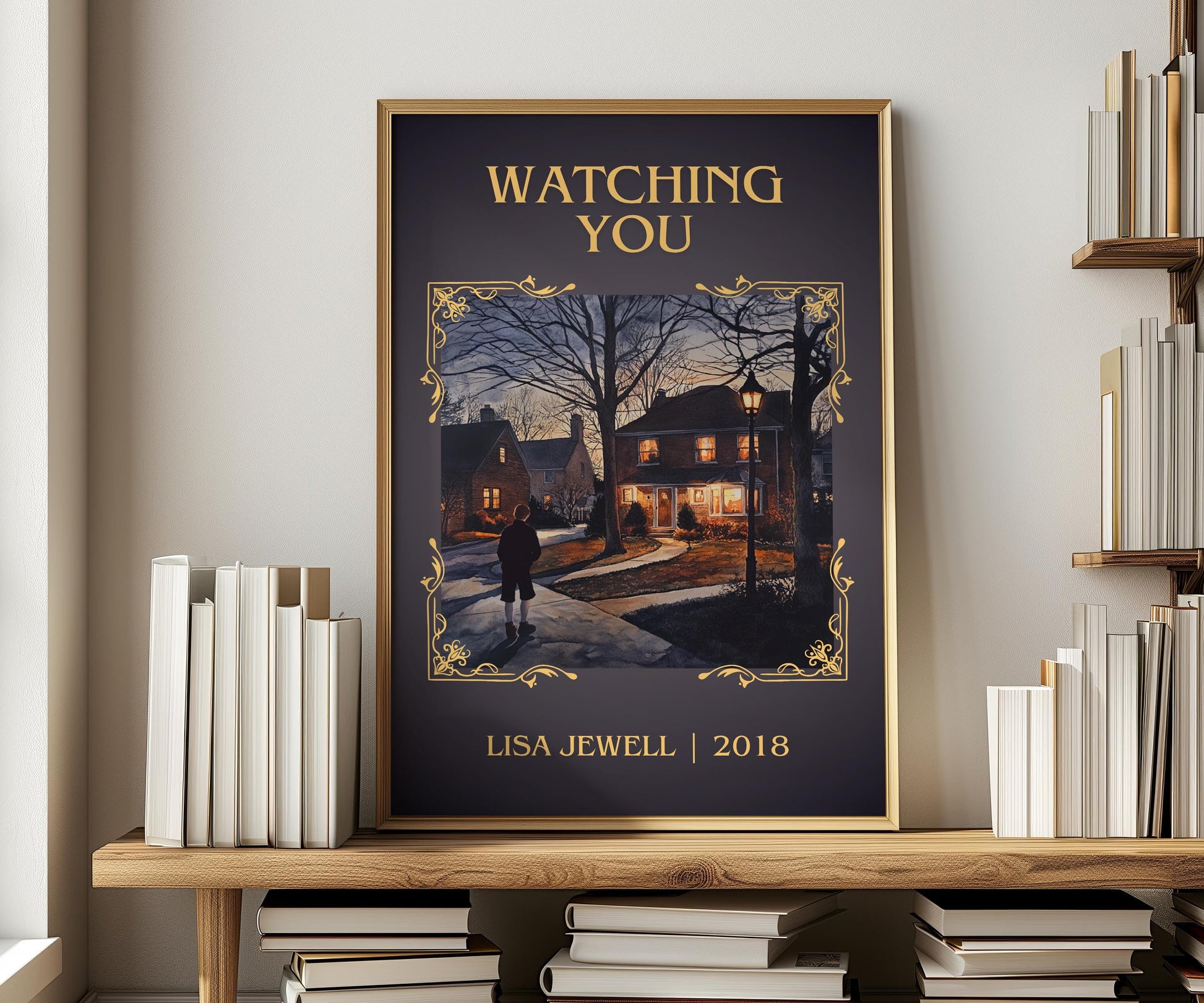 Watching You by Lisa Jewell | Descriptive Book Poster | Minimalist