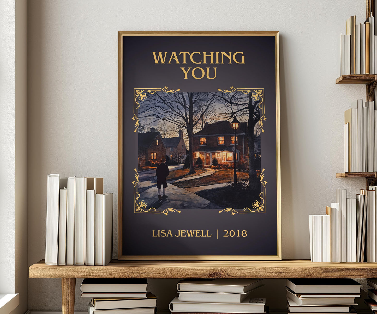 Watching You by Lisa Jewell | Descriptive Book Poster | Minimalist