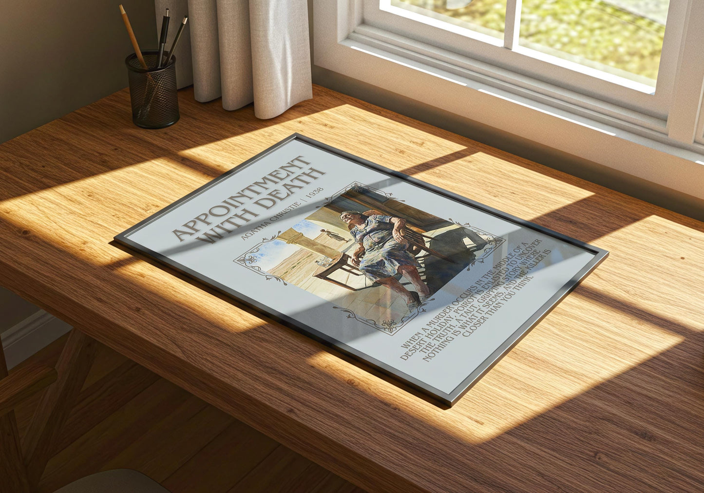 Appointment With Death by Agatha Christie | Descriptive Book Poster | Blurby