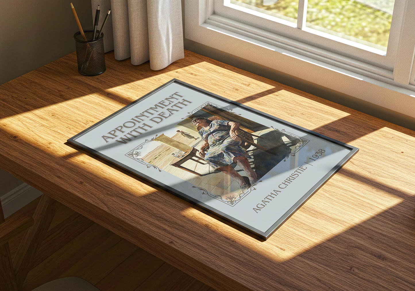 Appointment With Death by Agatha Christie | Descriptive Book Poster | Minimalist