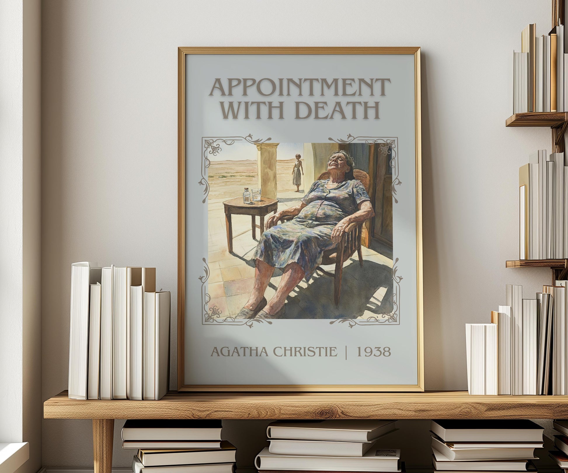 Appointment With Death by Agatha Christie | Descriptive Book Poster | Minimalist