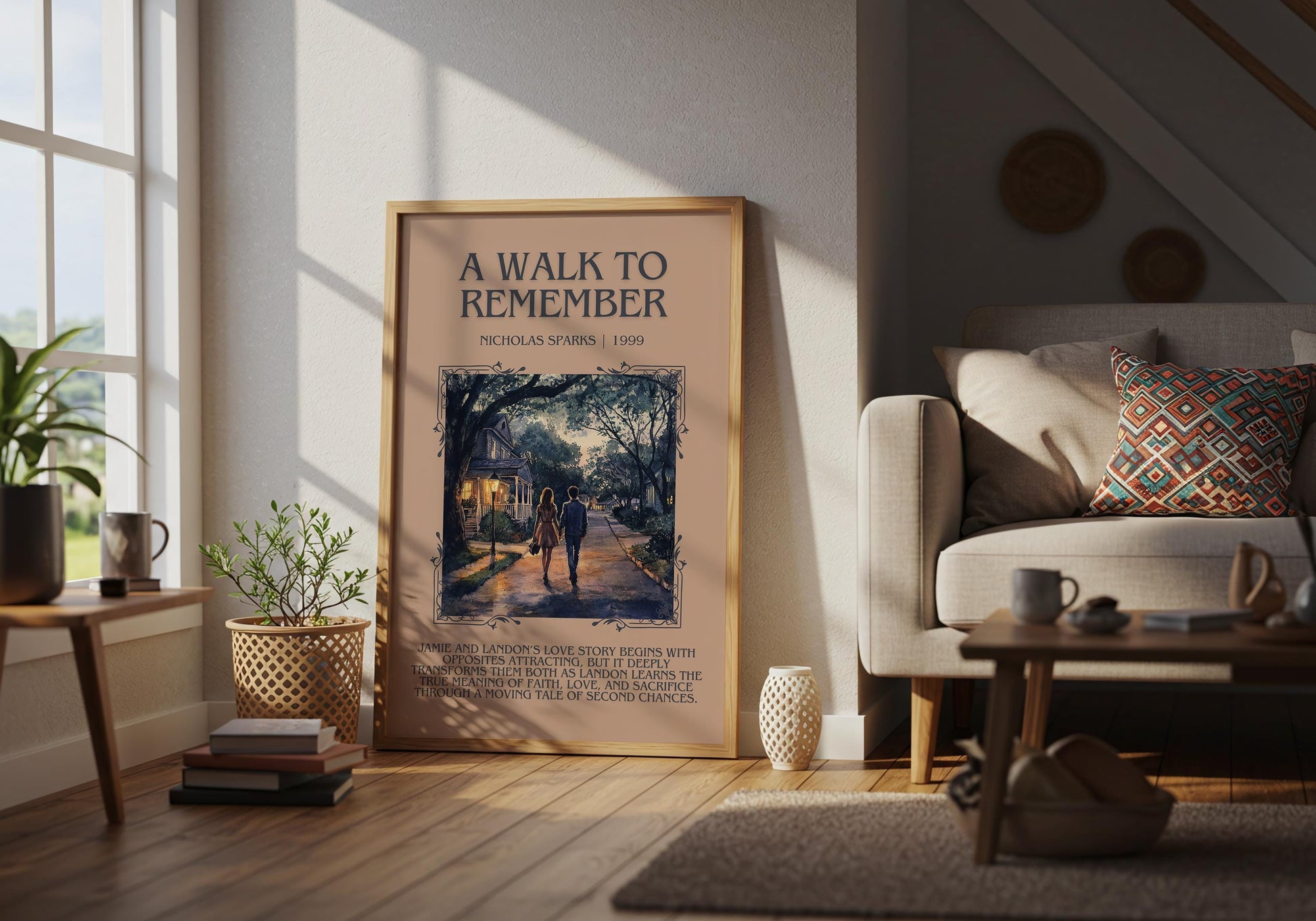 A Walk To Remember by Nicholas Sparks | Descriptive Book Poster | Blurby