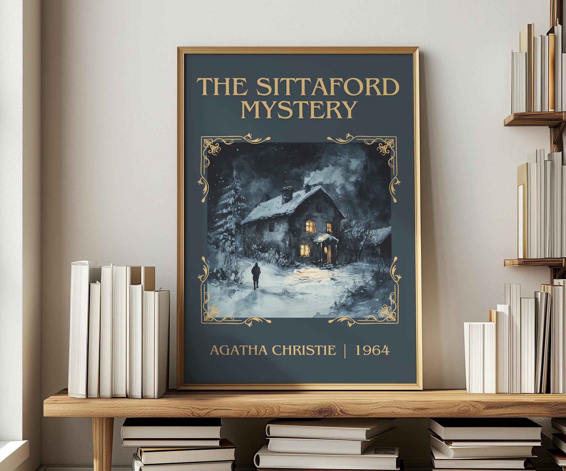 The Sittaford Mystery by Agatha Christie | Descriptive Book Poster | Minimalist