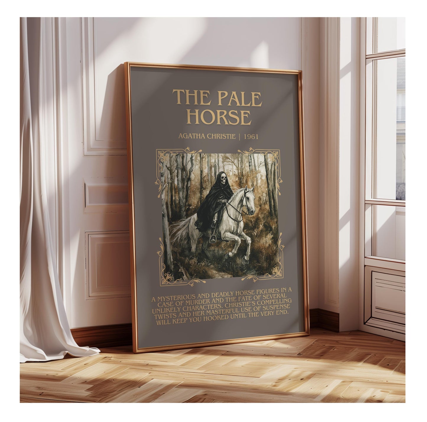 The Pale Horse by Agatha Christie | Descriptive Book Poster | Blurby