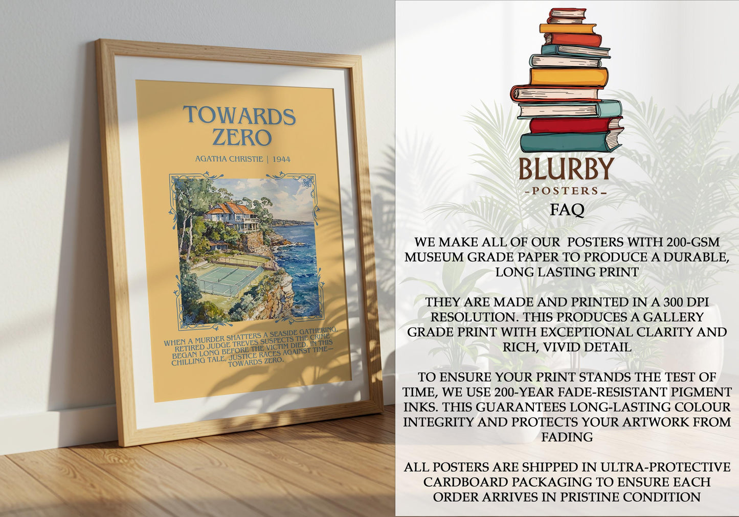 Towards Zero by Agatha Christie | Descriptive Book Poster | Blurby