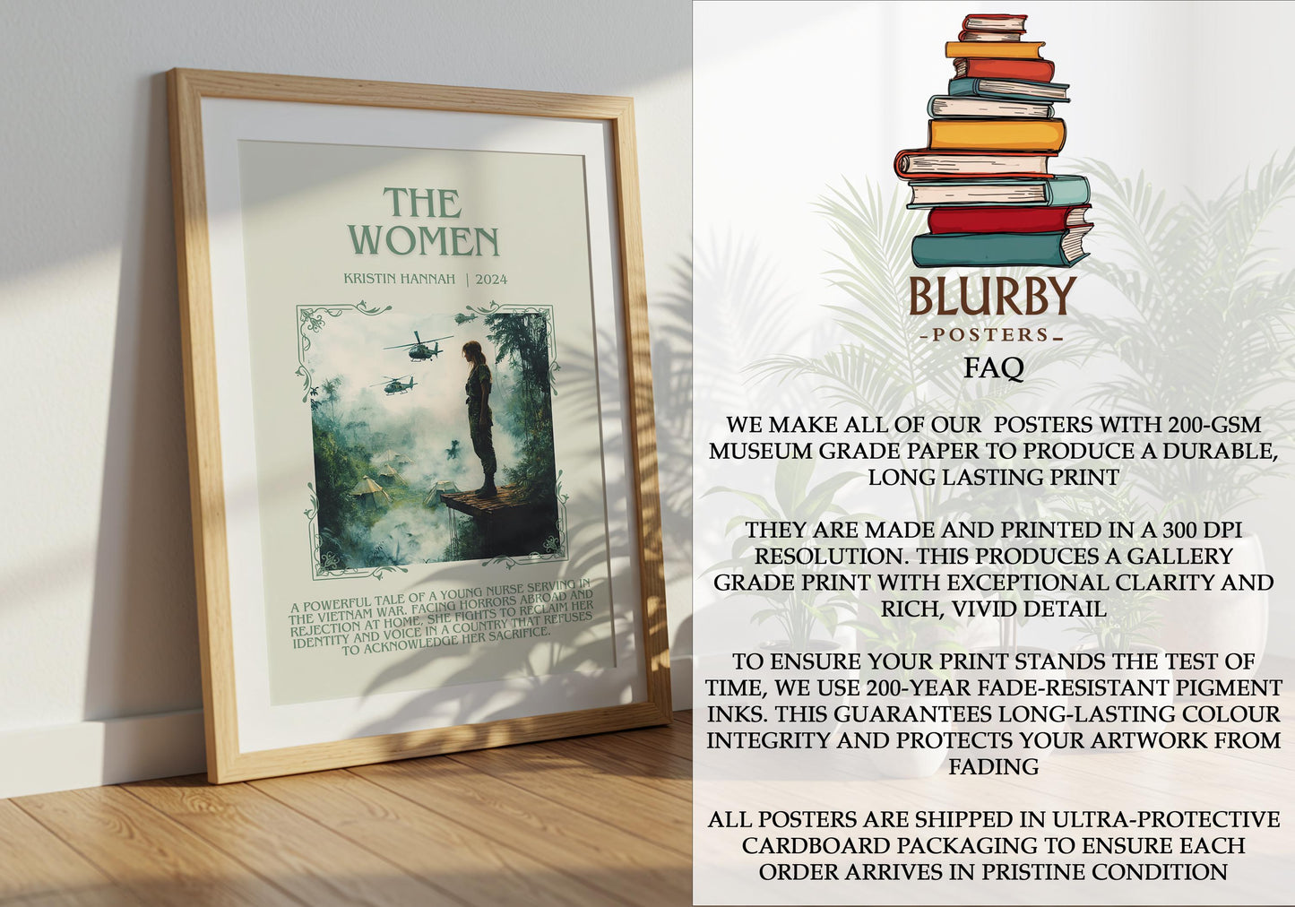 The Women by Kristin Hannah | Descriptive Book Poster | Blurby