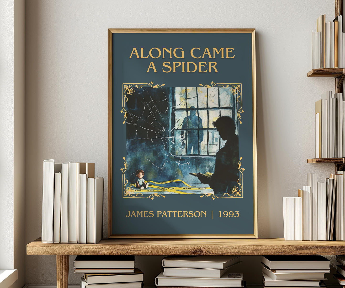 Along Came A Spider by James Patterson | Descriptive Book Poster | Minimalist