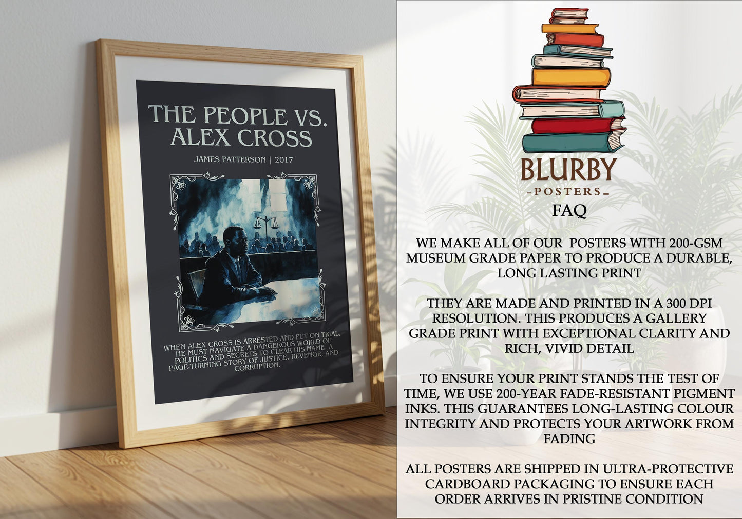 The People vs Alex Cross by James Patterson | Descriptive Book Poster | Blurby
