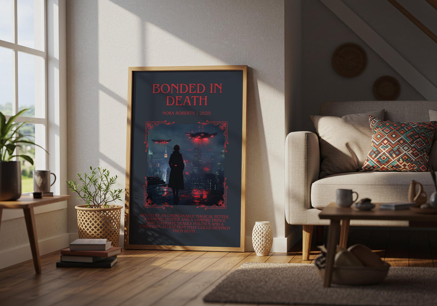 Bonded In Death by Nora Roberts | Descriptive Book Poster | Blurby