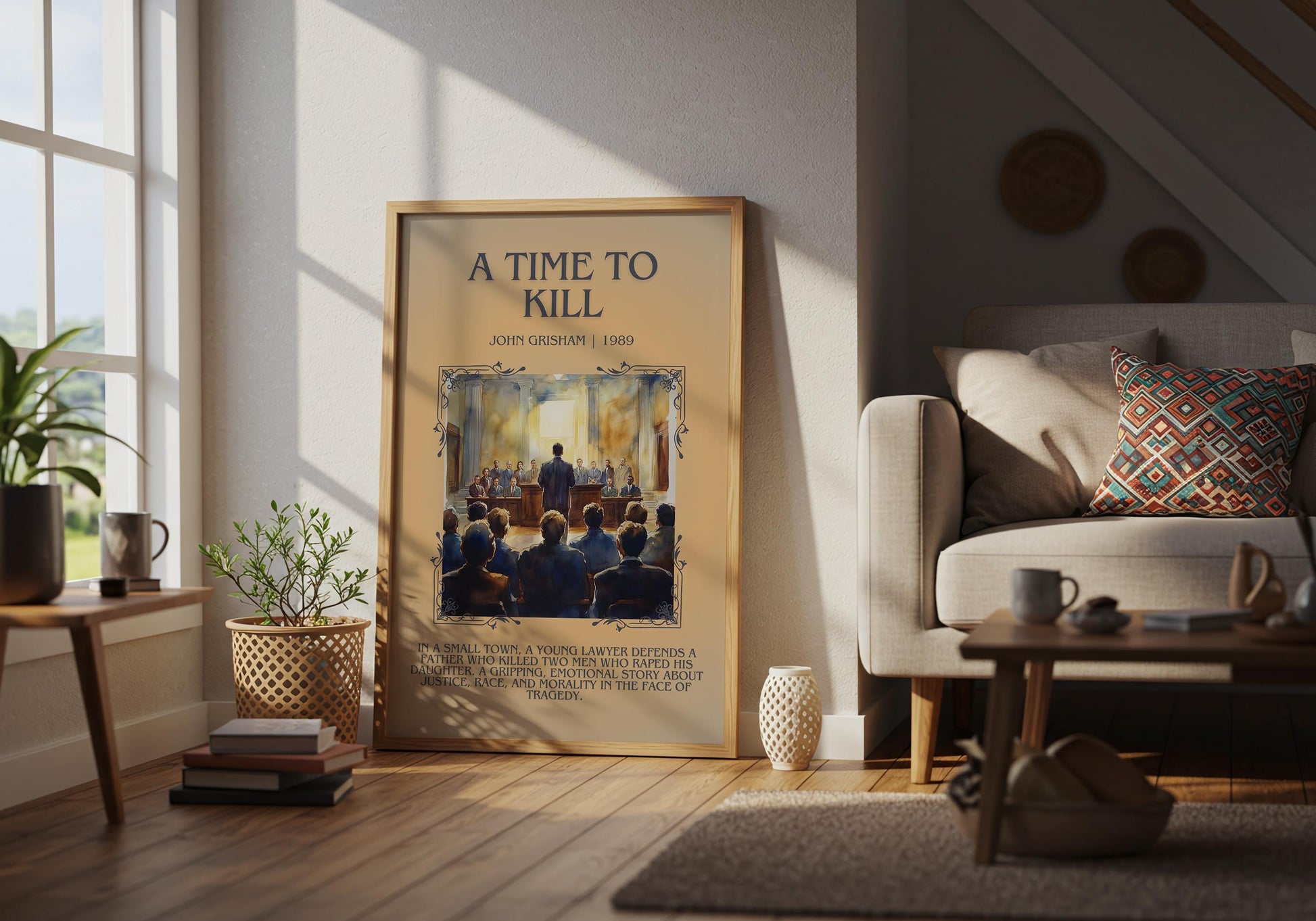 A Time To Kill by John Grisham | Descriptive Book Poster | Blurby