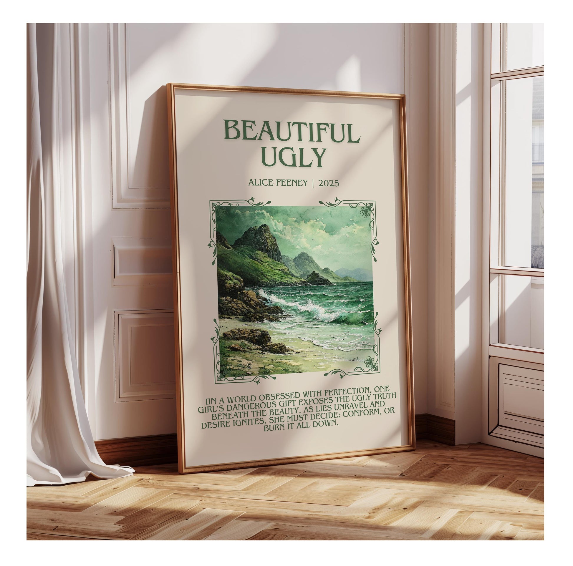 Beautiful Ugly by Alice Feeney | Descriptive Book Poster | Blurby