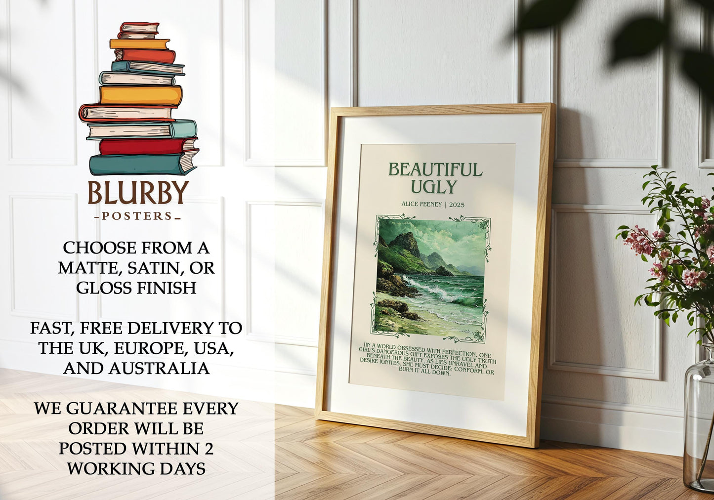 Beautiful Ugly by Alice Feeney | Descriptive Book Poster | Blurby