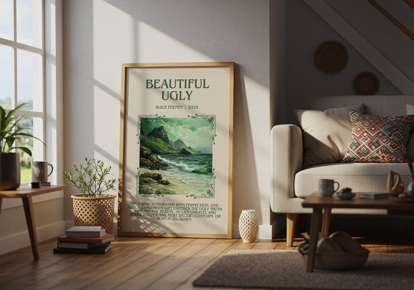 Beautiful Ugly by Alice Feeney | Descriptive Book Poster | Blurby
