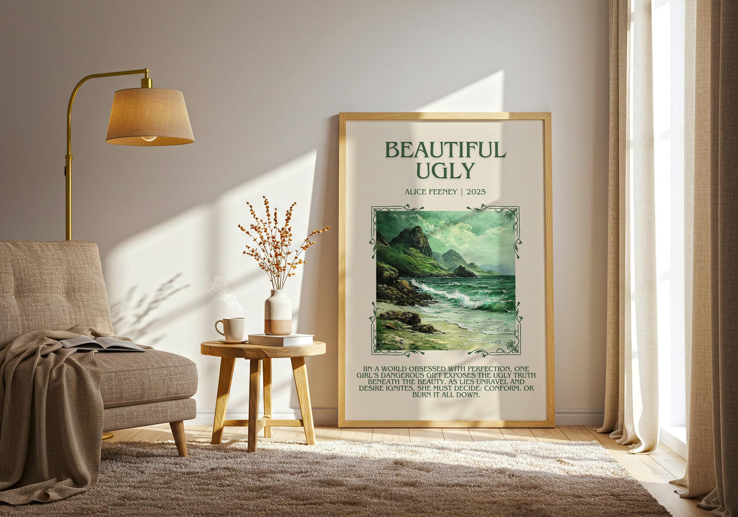 Beautiful Ugly by Alice Feeney | Descriptive Book Poster | Blurby