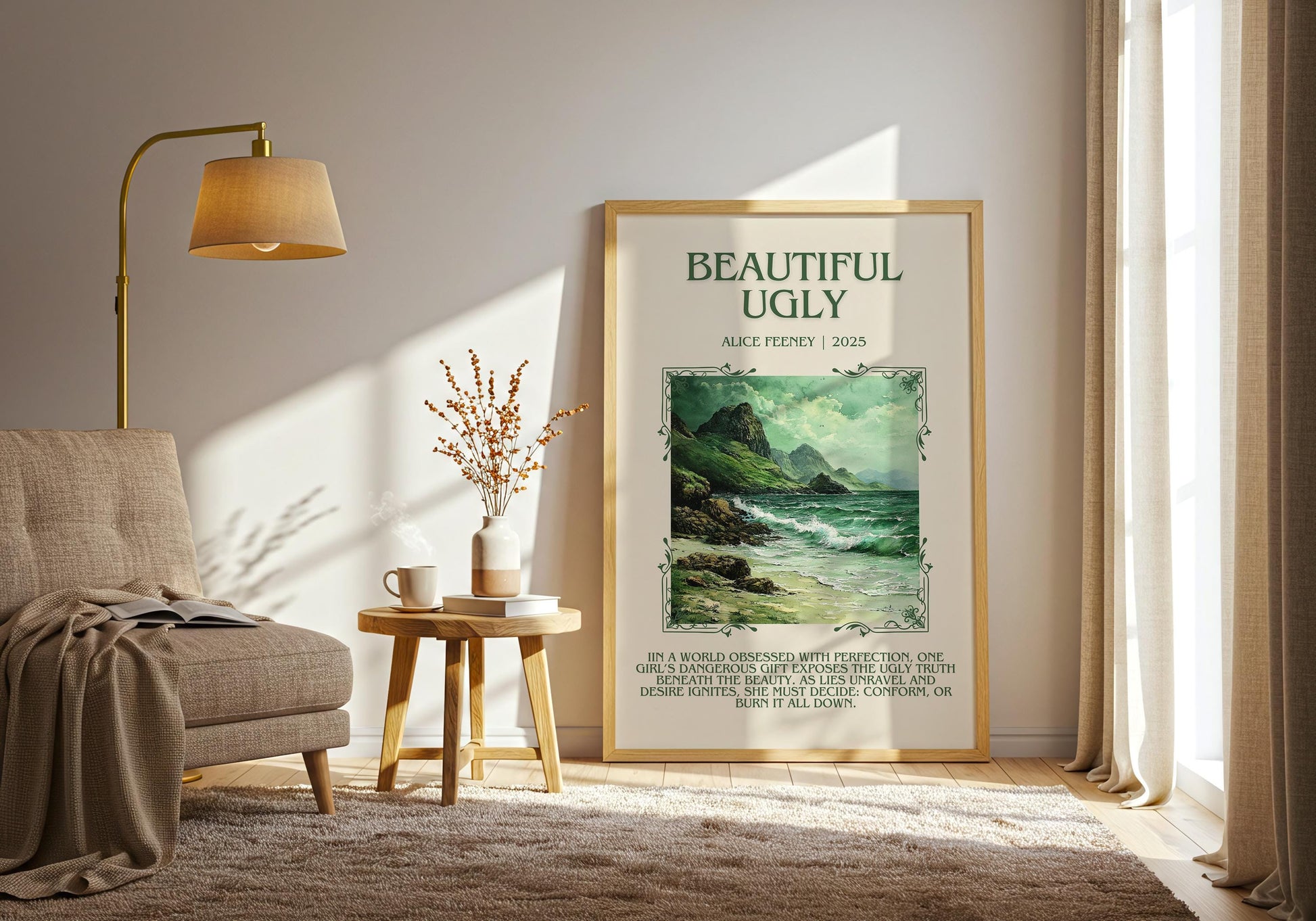 Beautiful Ugly by Alice Feeney | Descriptive Book Poster | Blurby