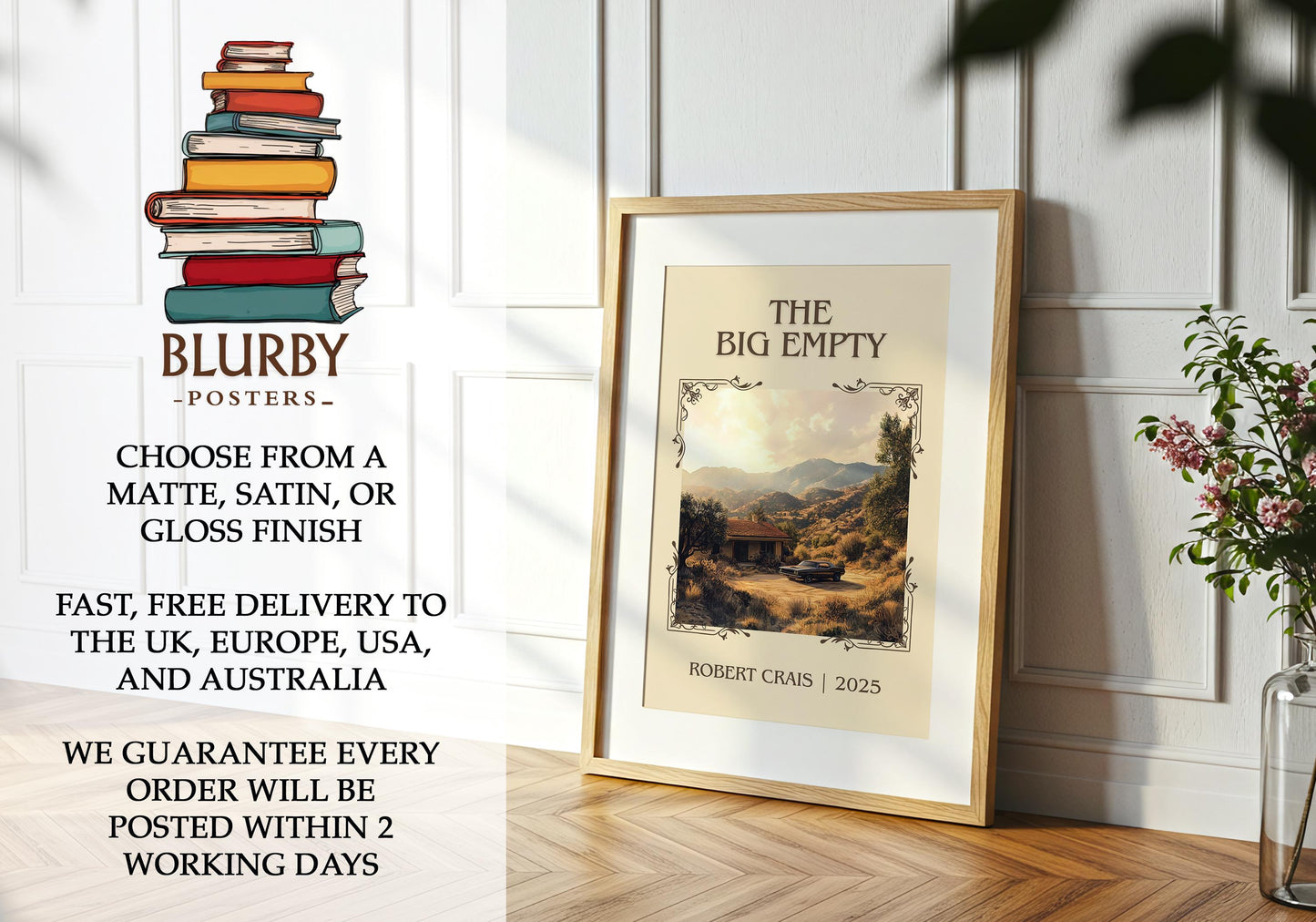 The Big Empty book poster packaging – museum-quality print rolled in protective tube