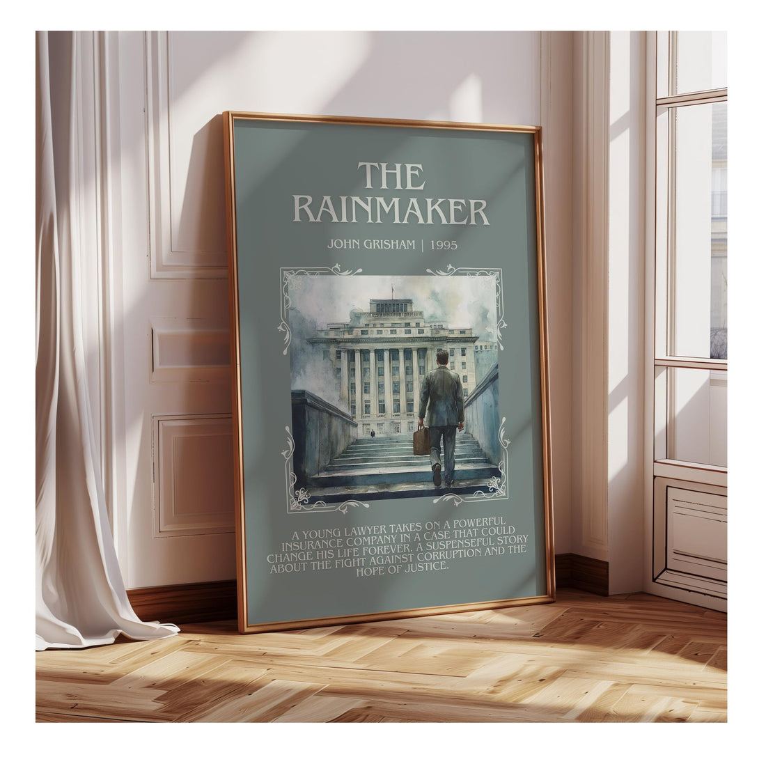 The Rainmaker minimalist poster paper finish options – matte satin gloss