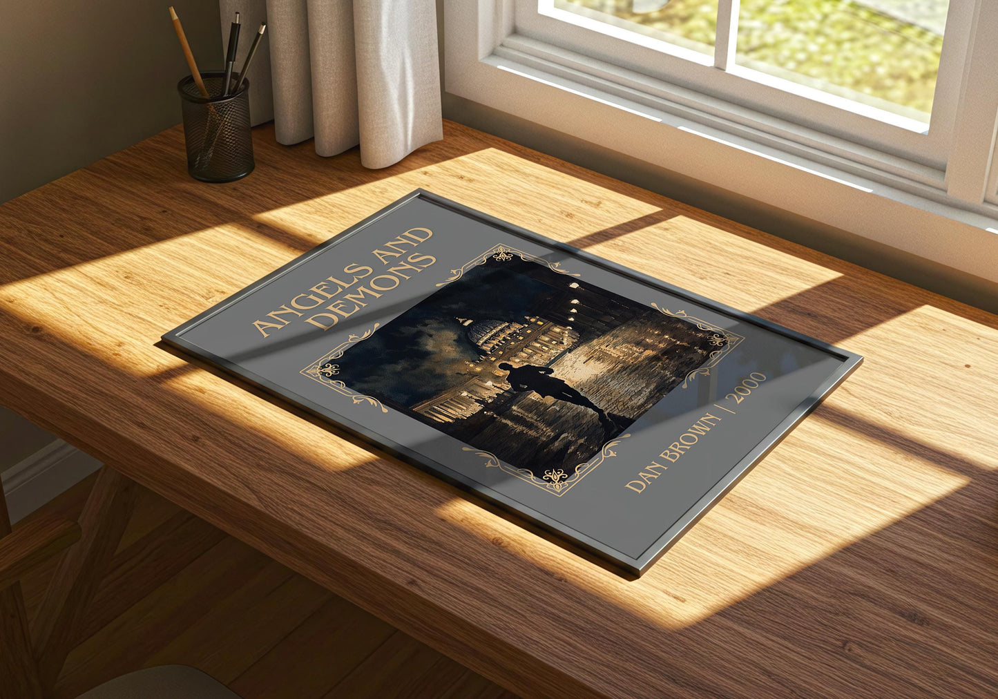 Angels and Demons by Dan Brown | Descriptive Book Poster | Minimalist