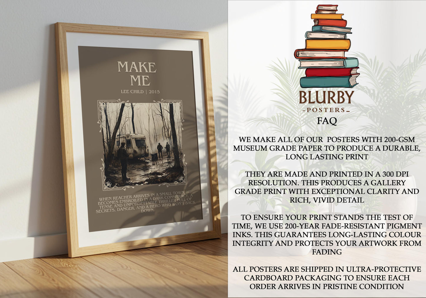Make Me by Lee Child | Descriptive Book Poster | Blurby