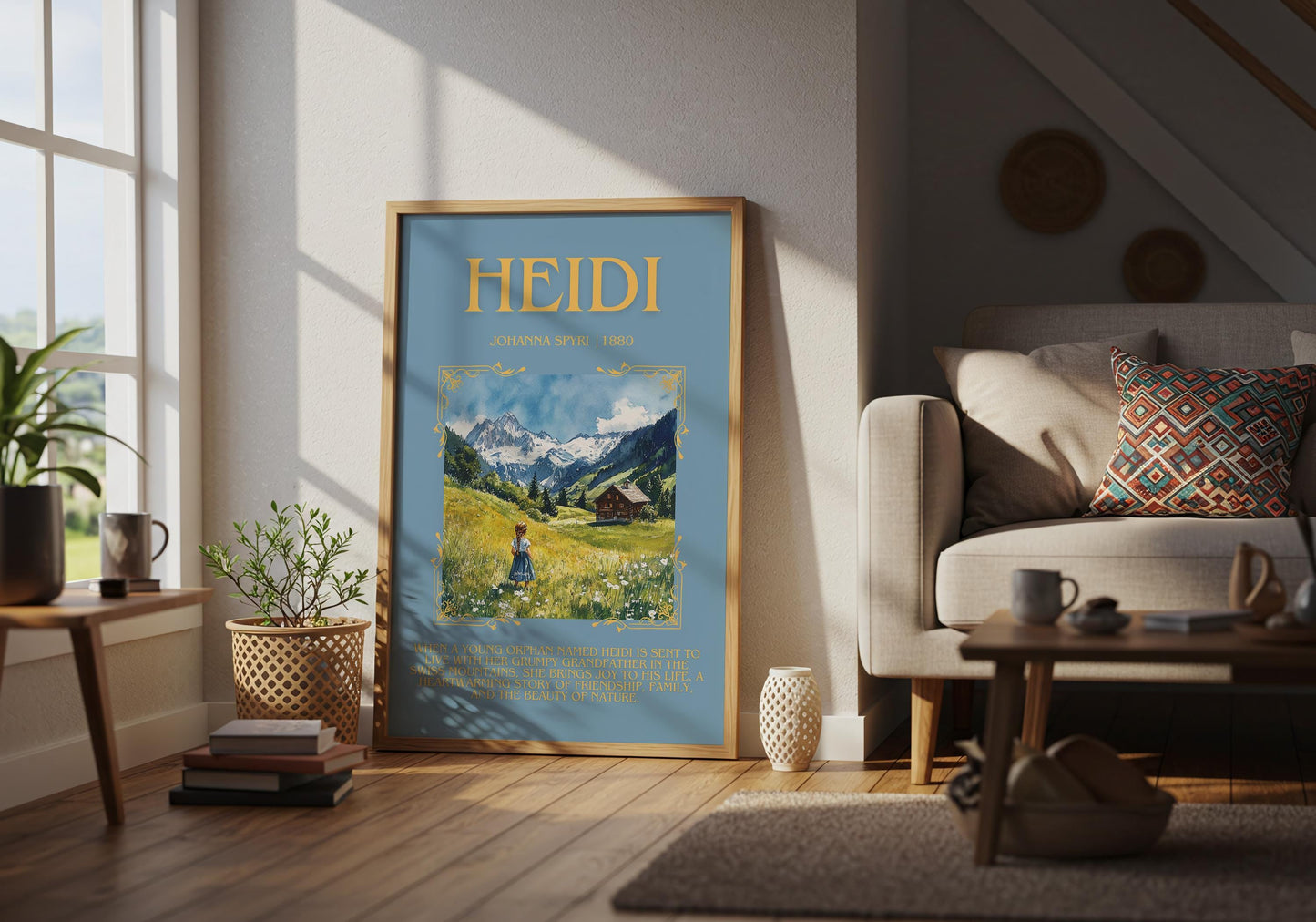 Heidi by Johanna Spyri | Descriptive Book Poster | Blurby